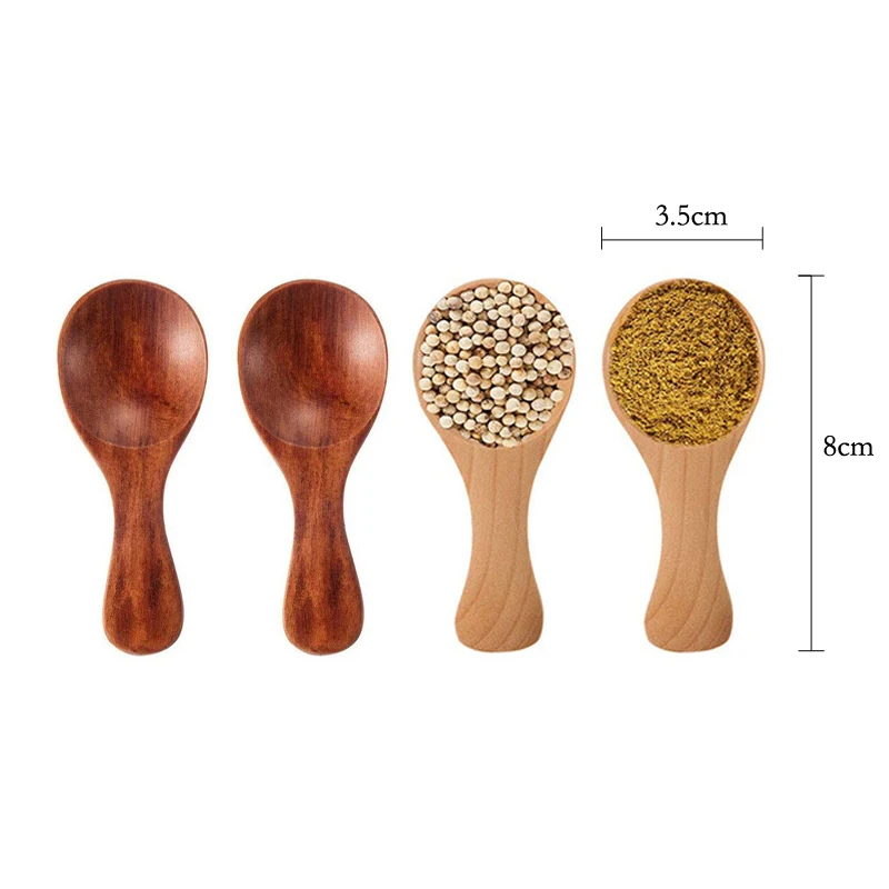 4Pcs Mini Wooden Spoons Small  - Kitchen Gadgets For Kids のレビューと価格