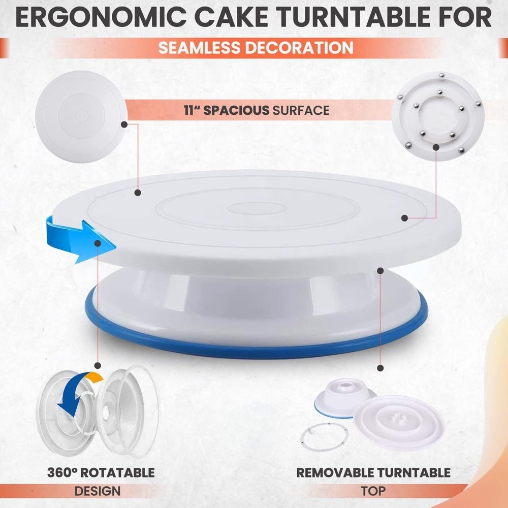 82Pcs Cake Decorating Kit with - Cake Decorating Turntable のレビューと価格