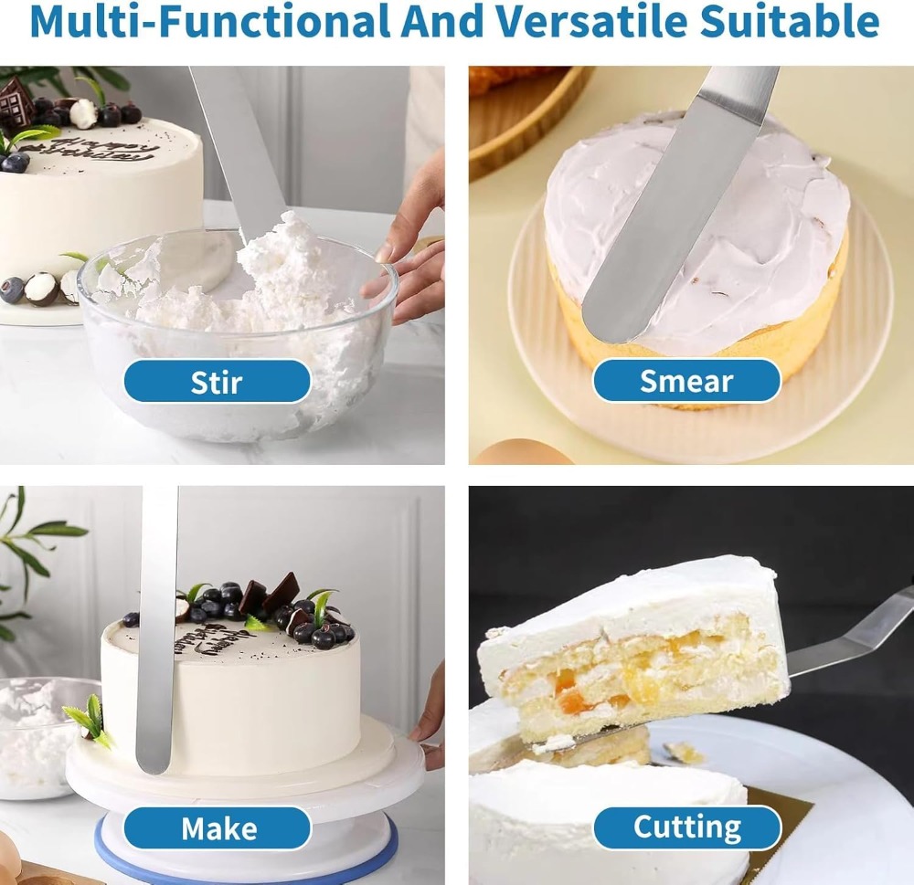 82Pcs Cake Decorating Kit with - Cake Decorating Turntable のレビューと価格