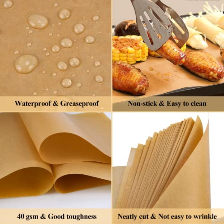 100PCS Unbleached Parchment Pa - Kitchen Gadgets & Toys のレビューと価格