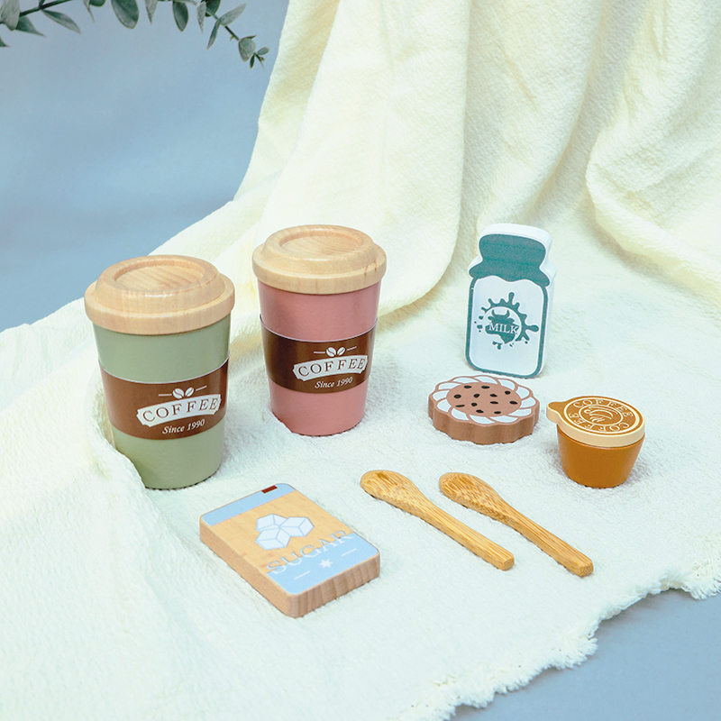 Kids Wooden Coffee Toy Set Tod - Kitchen Gadgets For Kids のレビューと価格
