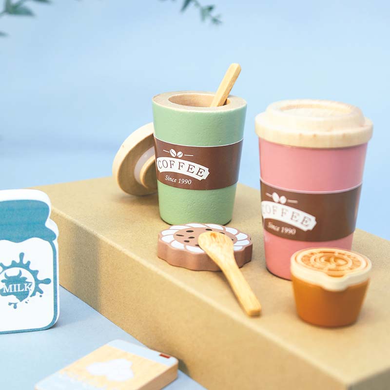 Kids Wooden Coffee Toy Set Tod - Kitchen Gadgets For Kids のレビューと価格