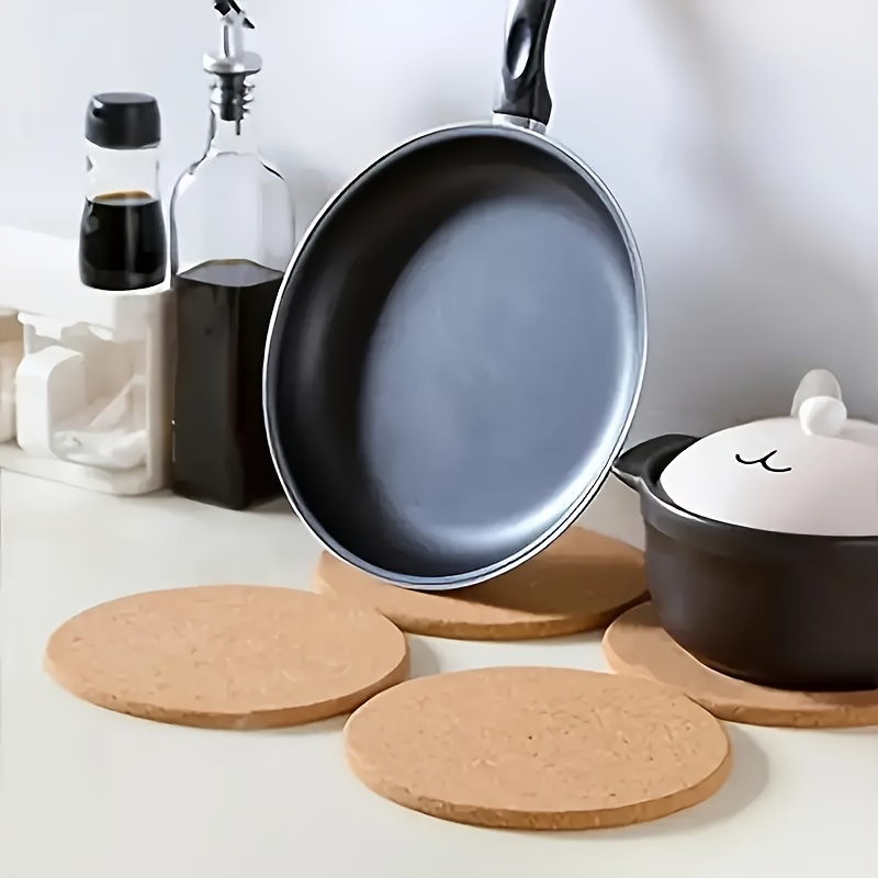 4Pcs Cork Pot Mat Heat Resista - Kitchen Gadgets In Japan のレビューと価格