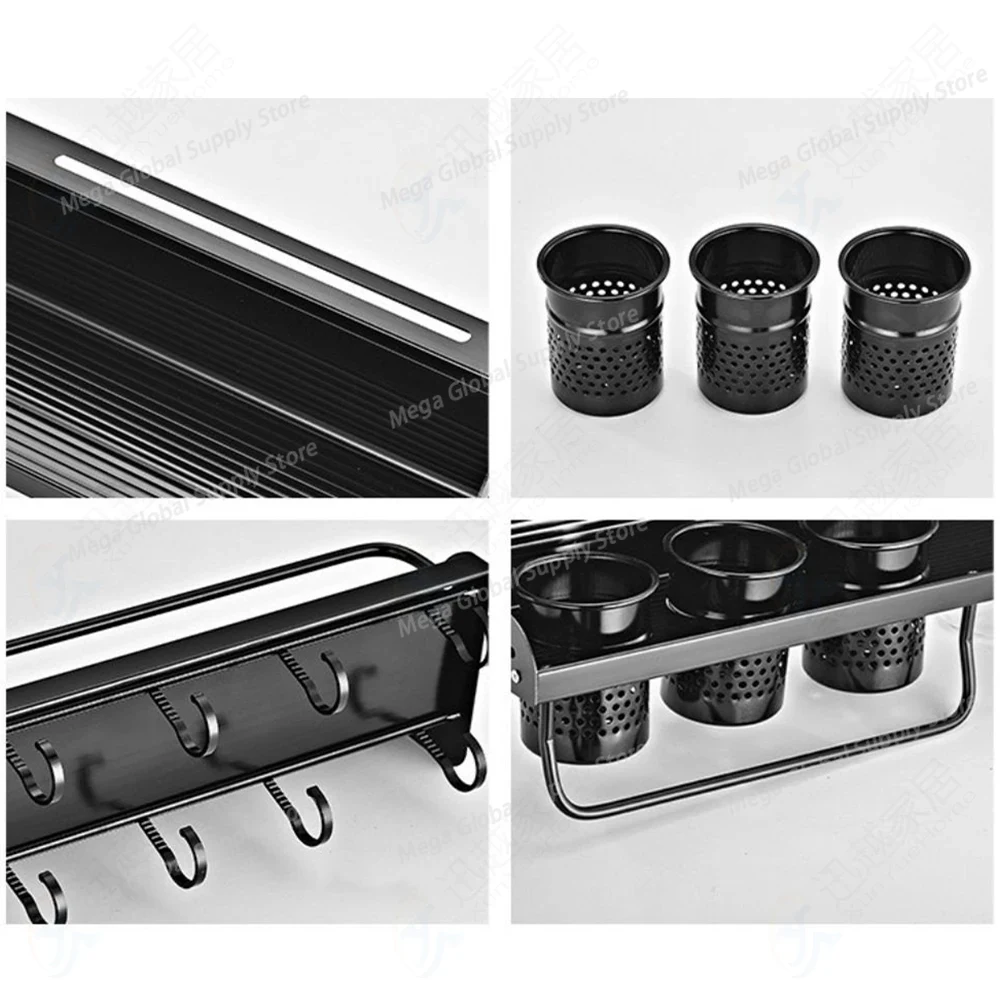 Black Spice Rack Organizer Sea - Kitchen Gadgets Holder のレビューと価格