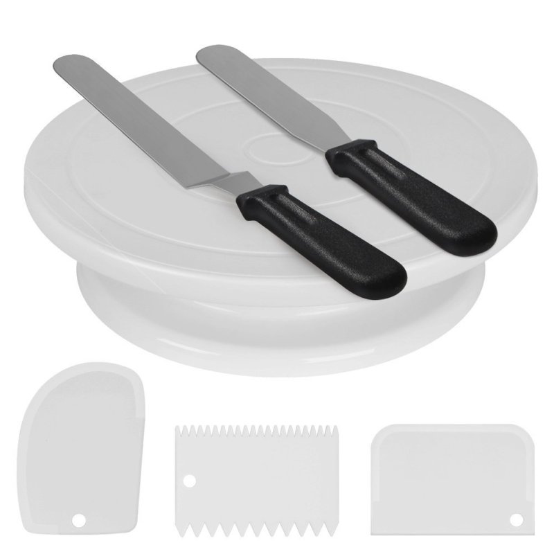 Cake Turntable Set Icing Smoot - Cake Decorating Turntable のレビューと価格