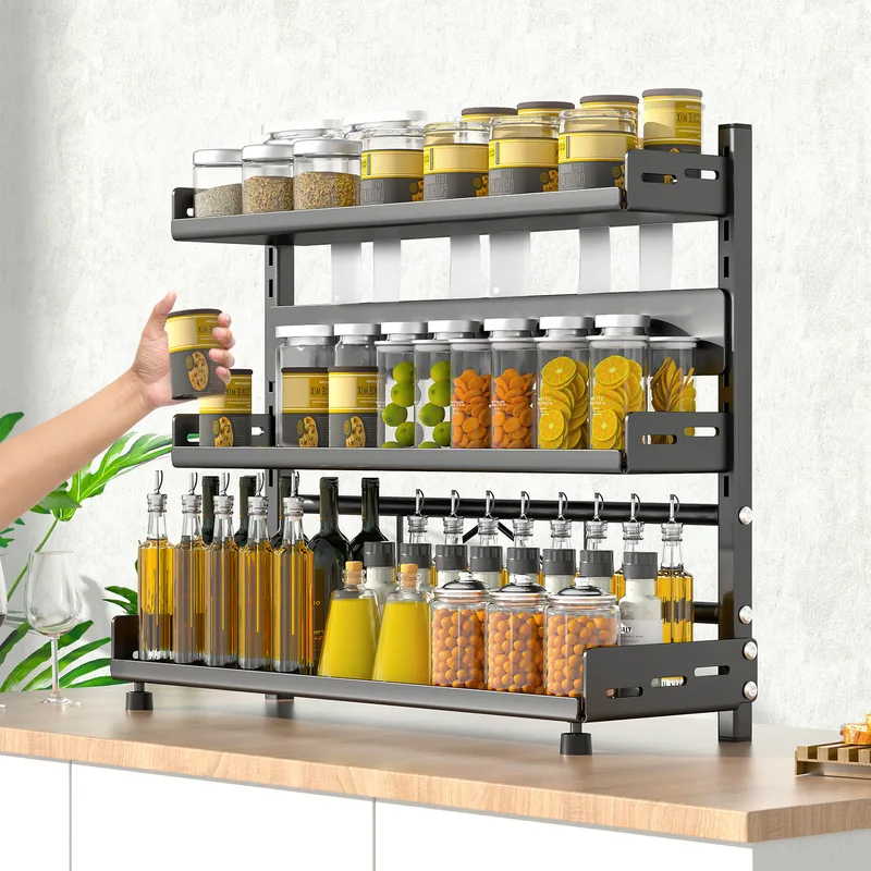 3-Tier Spice Storage Rack for  - Kitchen Gadgets Holder のレビューと価格