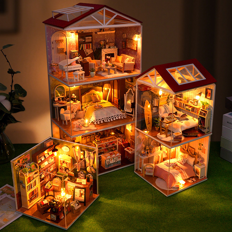 DIY Wooden Dollhouse Mini Bedr - Kitchen Gadgets For Kids のレビューと価格