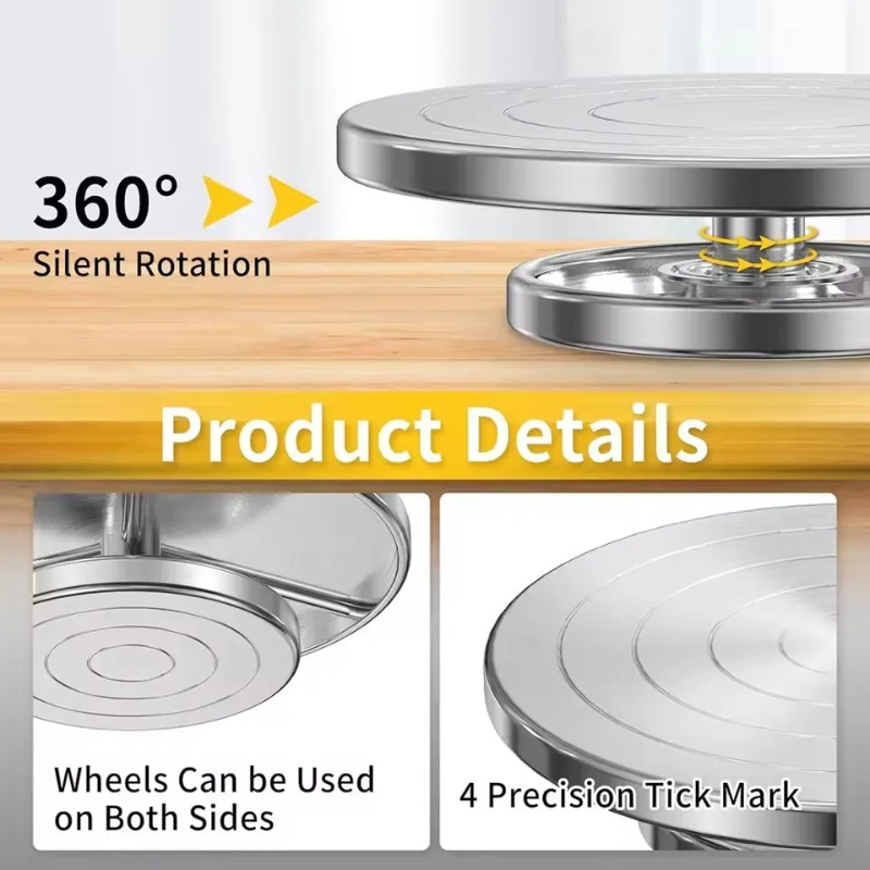 11-20CM Aluminum Pottery Wheel - Cake Decorating Turntable のレビューと価格
