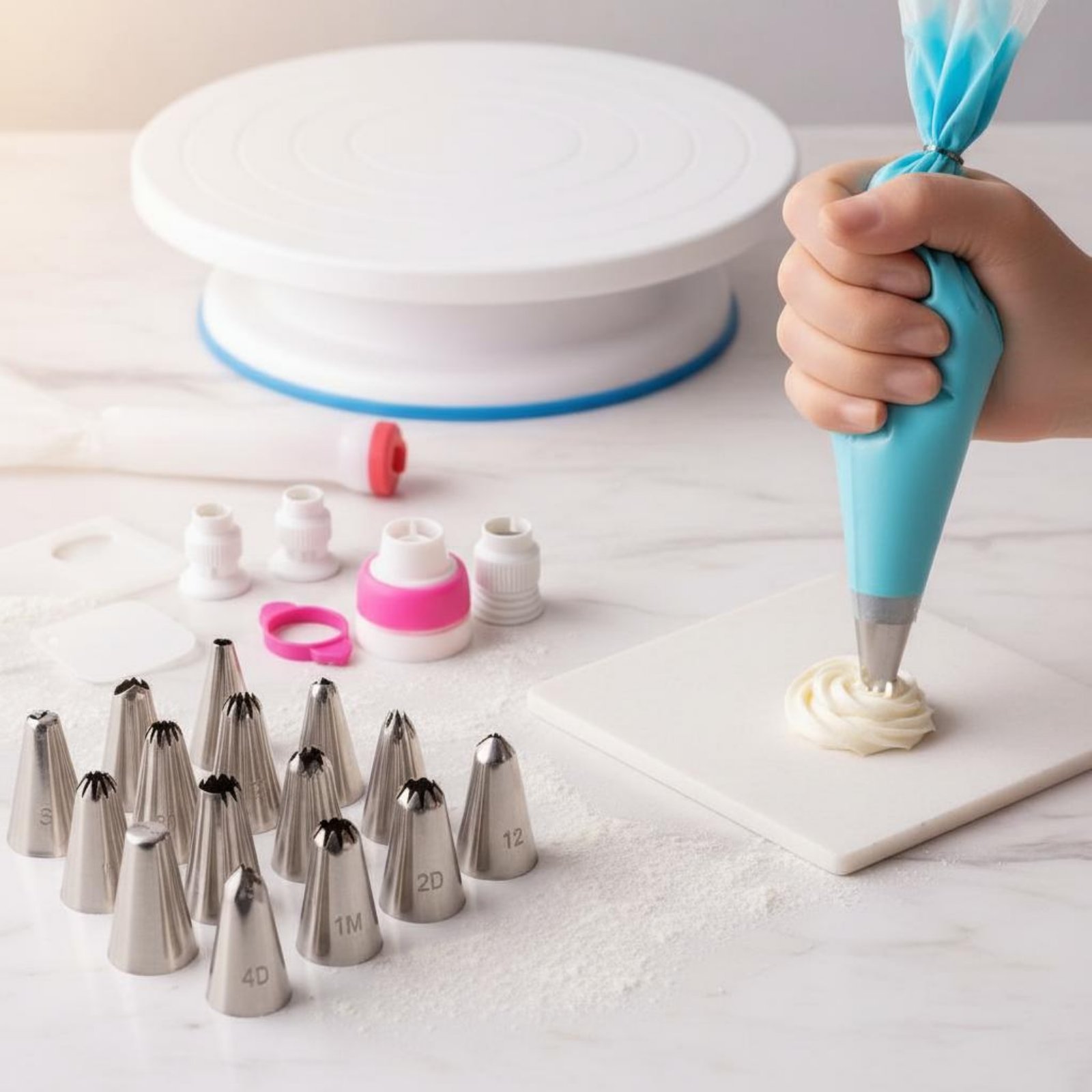 356 Pieces Cake Decorating Kit - Cake Decorating Turntable のレビューと価格
