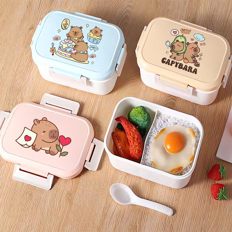 Capybara Bento Lunch Box Carto - Food Storage Containers のレビューと価格