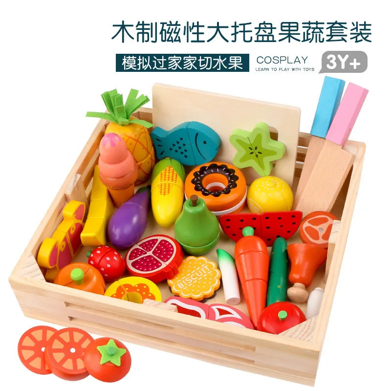 DIY Cute Wooden Cutting Fruit  - Kitchen Gadgets For Kids のレビューと価格