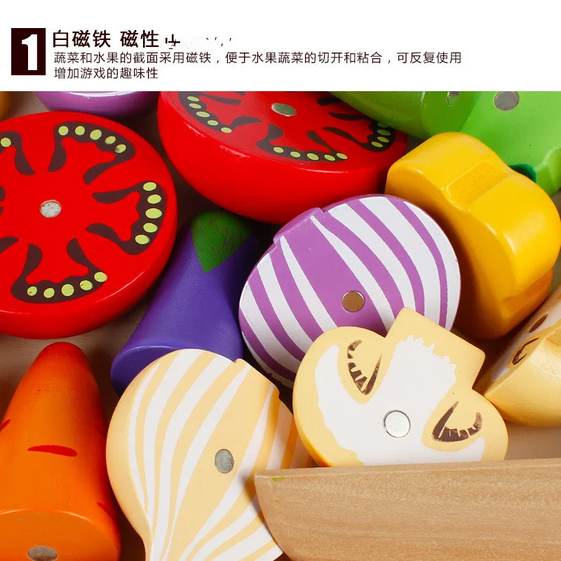 DIY Cute Wooden Cutting Fruit  - Kitchen Gadgets For Kids のレビューと価格