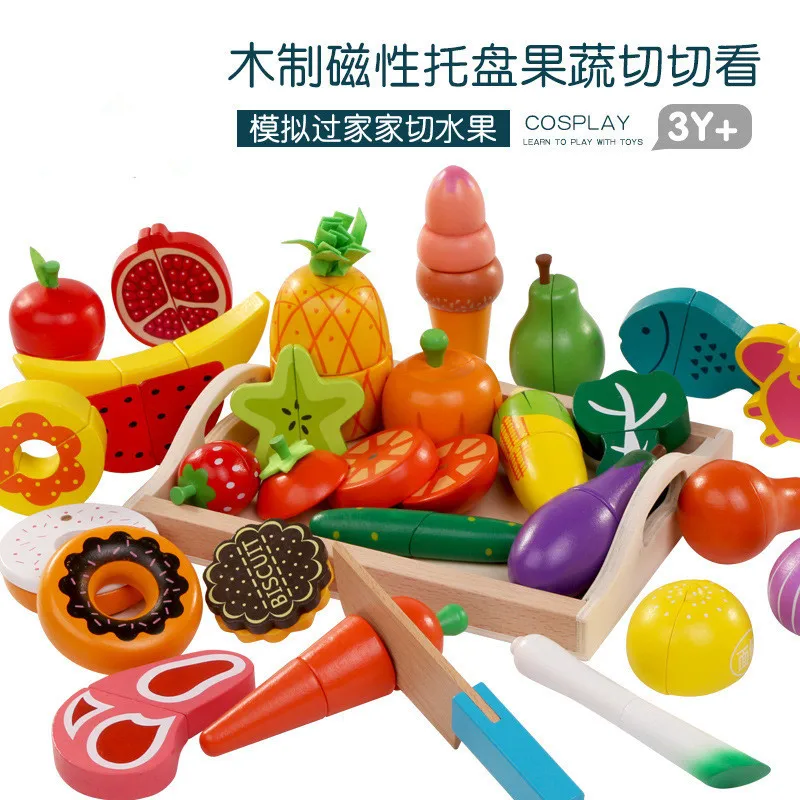 DIY Cute Wooden Cutting Fruit  - Kitchen Gadgets For Kids のレビューと価格