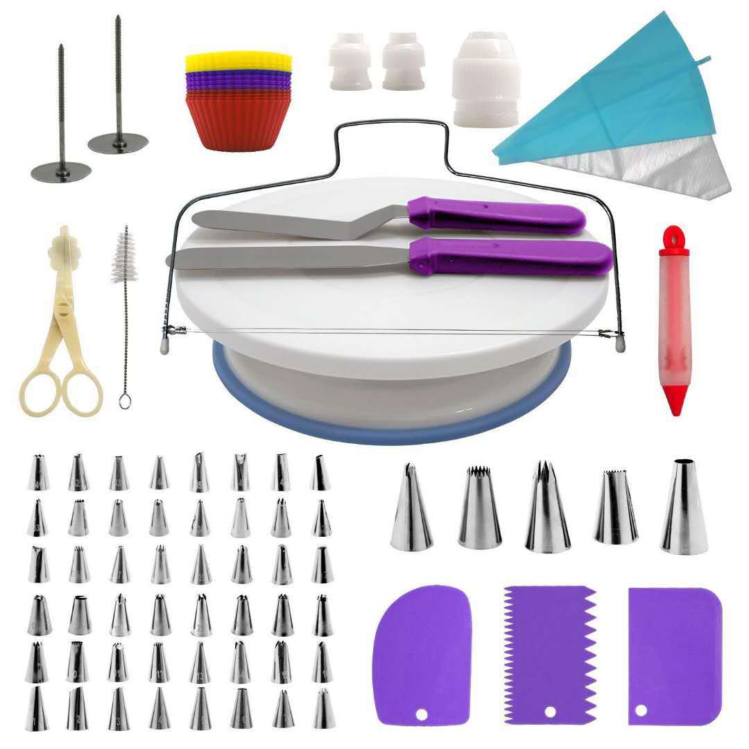 106-Piece Set Cake Decorating  - Cake Decorating Turntable のレビューと価格