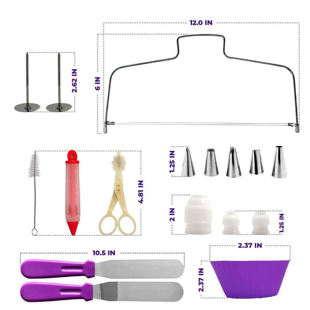 106-Piece Set Cake Decorating  - Cake Decorating Turntable のレビューと価格