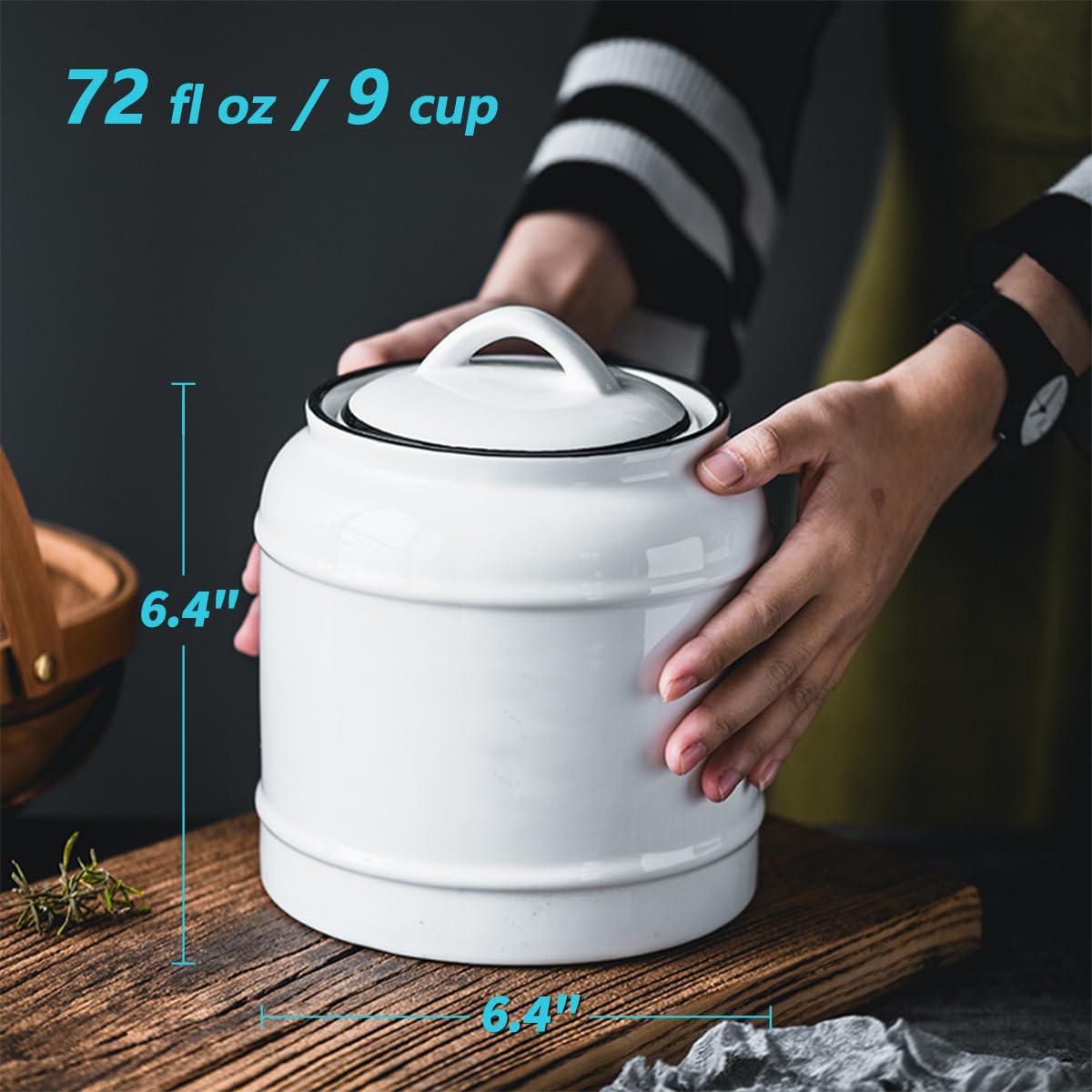 9cup/72oz Ceramic Jar for Dry  - Food Storage Containers のレビューと価格
