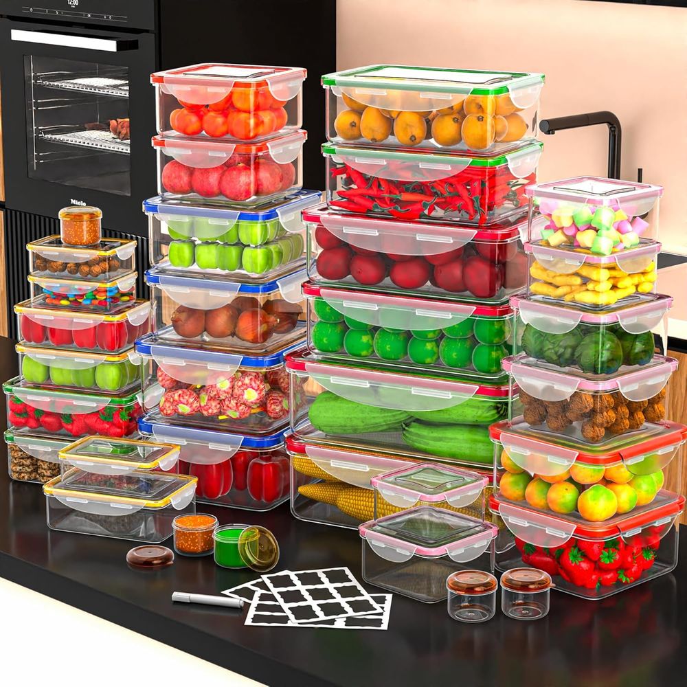 70 Pcs Large Food Storage Cont - Food Storage Containers のレビューと価格