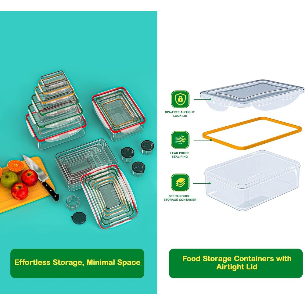70 Pcs Large Food Storage Cont - Food Storage Containers のレビューと価格