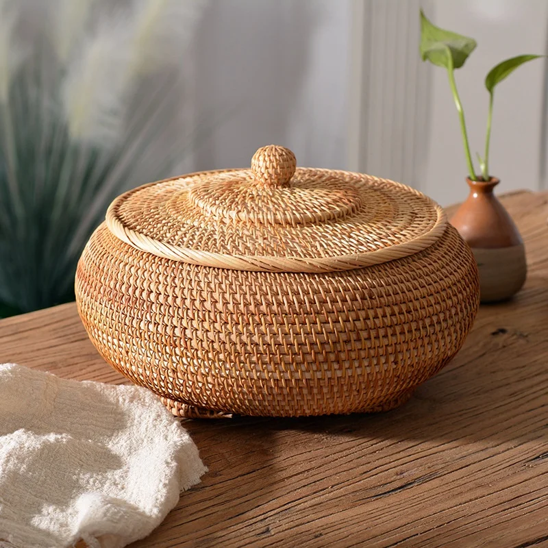 Handwoven Rattan Storage Box W - Kitchen Gadgets In Japan のレビューと価格
