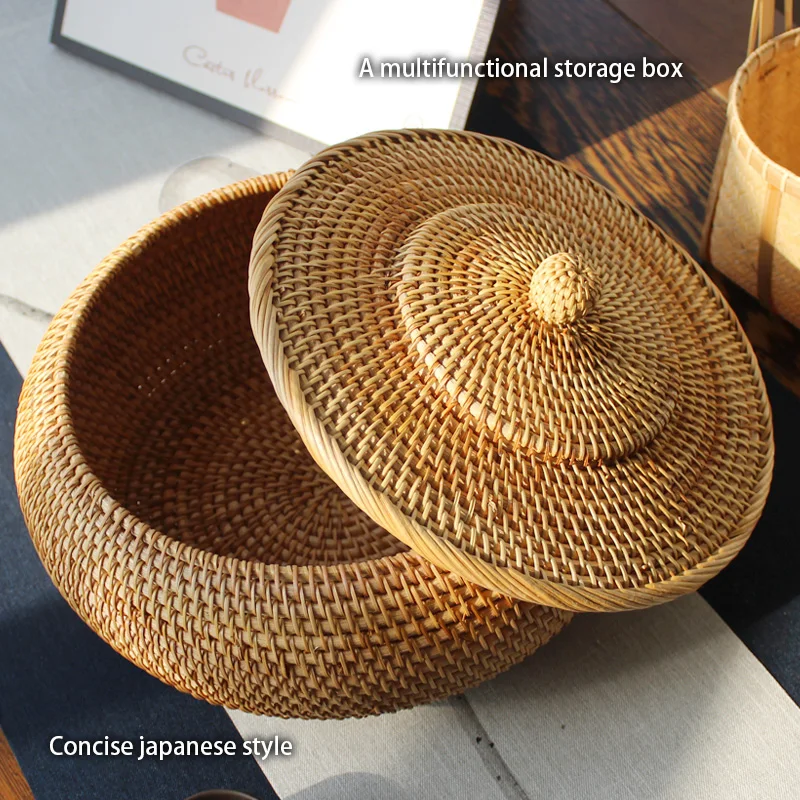 Handwoven Rattan Storage Box W - Kitchen Gadgets In Japan のレビューと価格