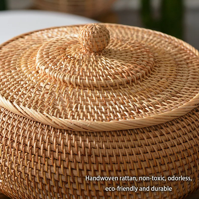 Handwoven Rattan Storage Box W - Kitchen Gadgets In Japan のレビューと価格