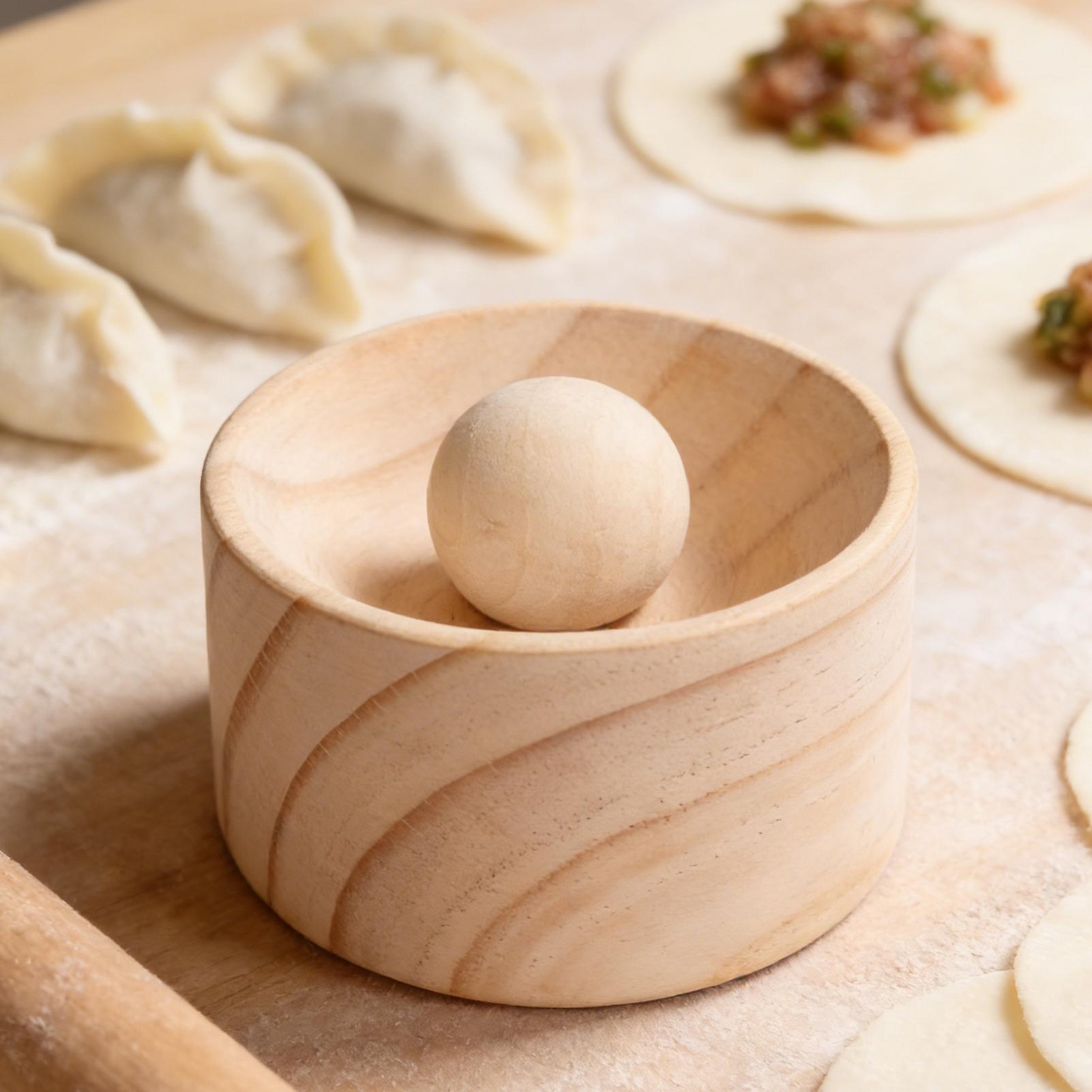 Wooden Dumpling Skin Press Mak - Kitchen Gadgets Dumpling Maker のレビューと価格