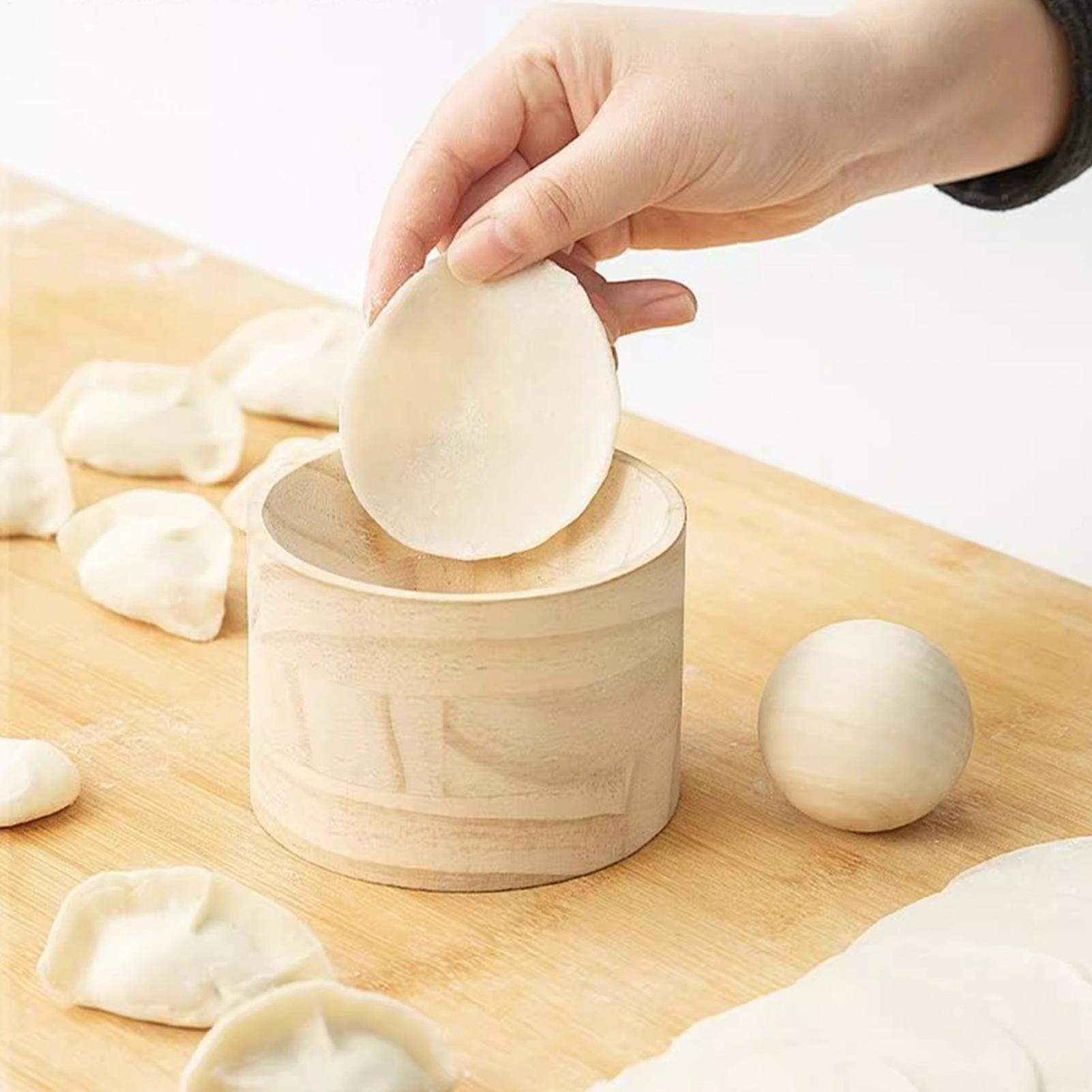 Wooden Dumpling Skin Press Mak - Kitchen Gadgets Dumpling Maker のレビューと価格