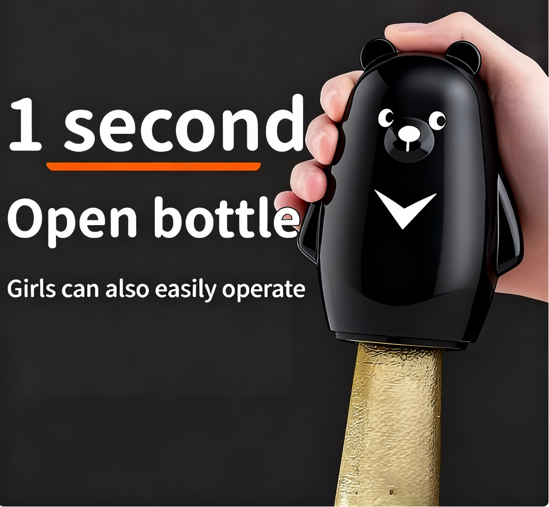 Cute Black & White Bear Bottle - Kitchen Gadgets Gift Ideas のレビューと価格
